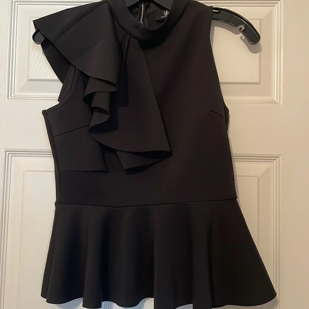 Lulus Forever More Black Peplum Top - Picture 2 of 5